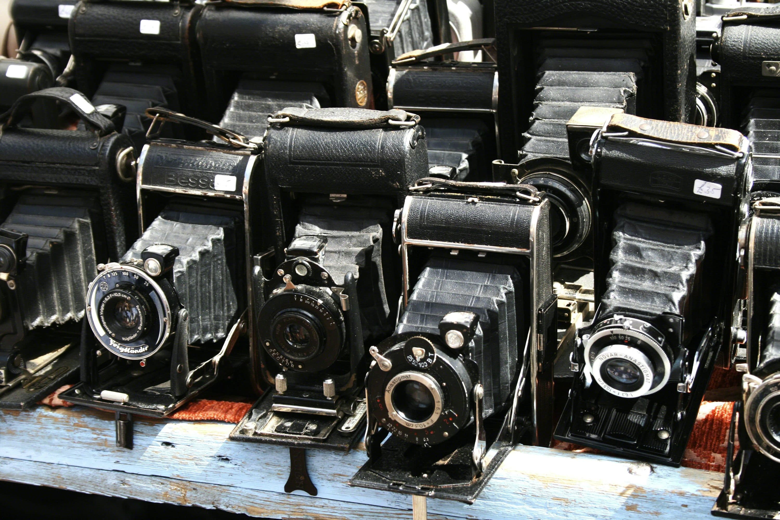 Vintage cameras and photography gear